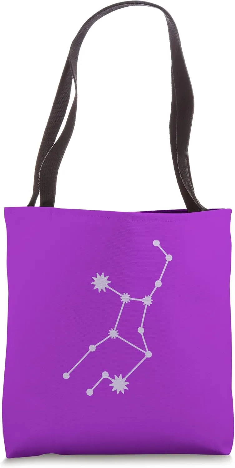 Light Pastel Purple Zodiac Virgo Tote Bag