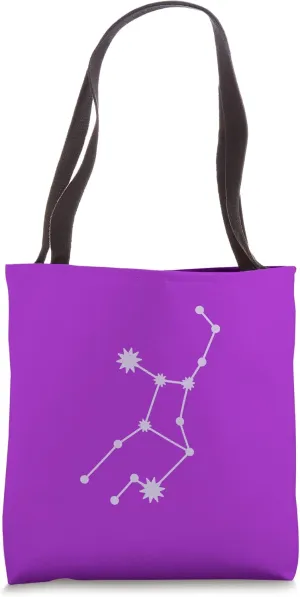 Light Pastel Purple Zodiac Virgo Tote Bag