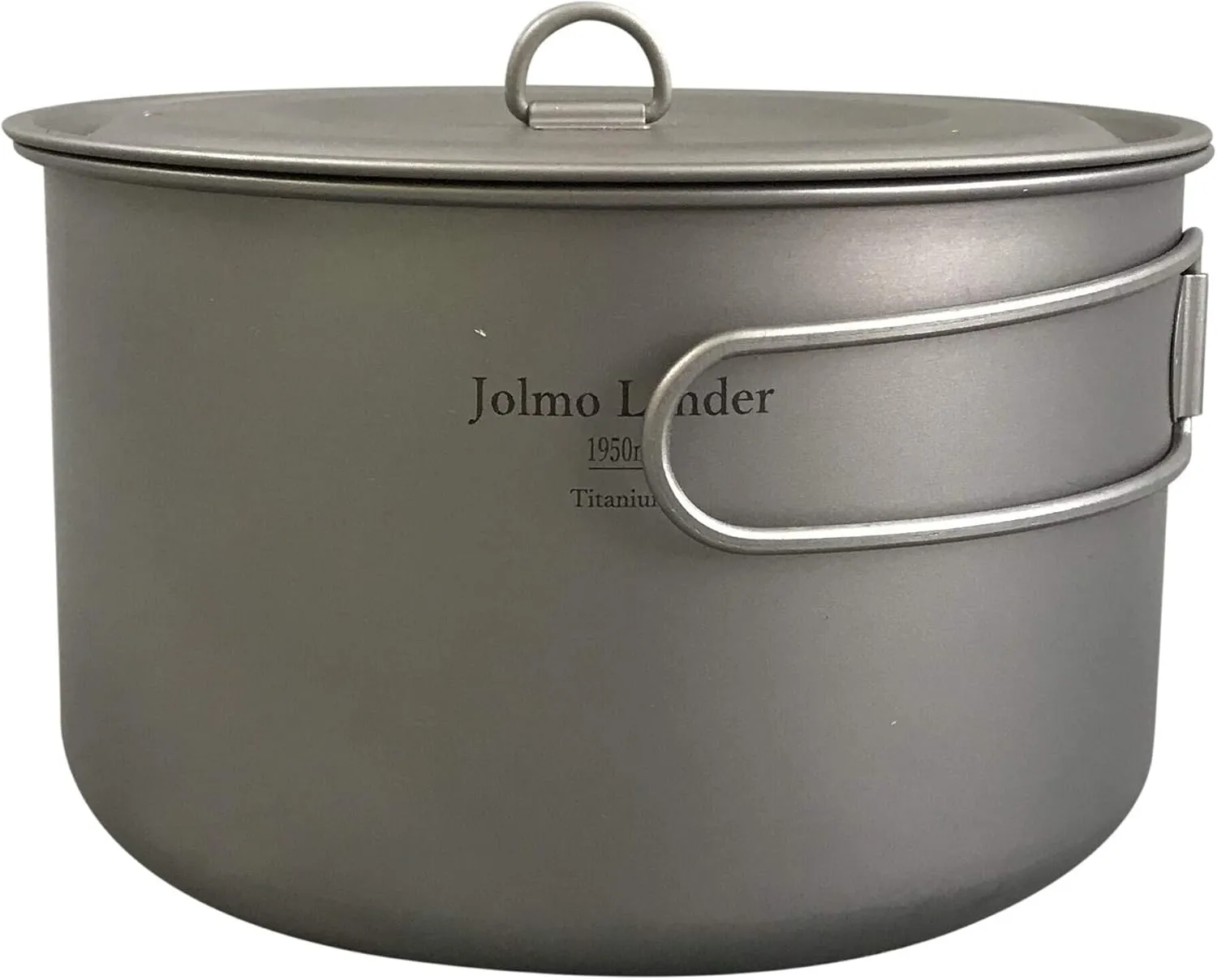 Light Titanium Pot 1950ml Camping Titanium Cookware Outdoor Ultralight Pot