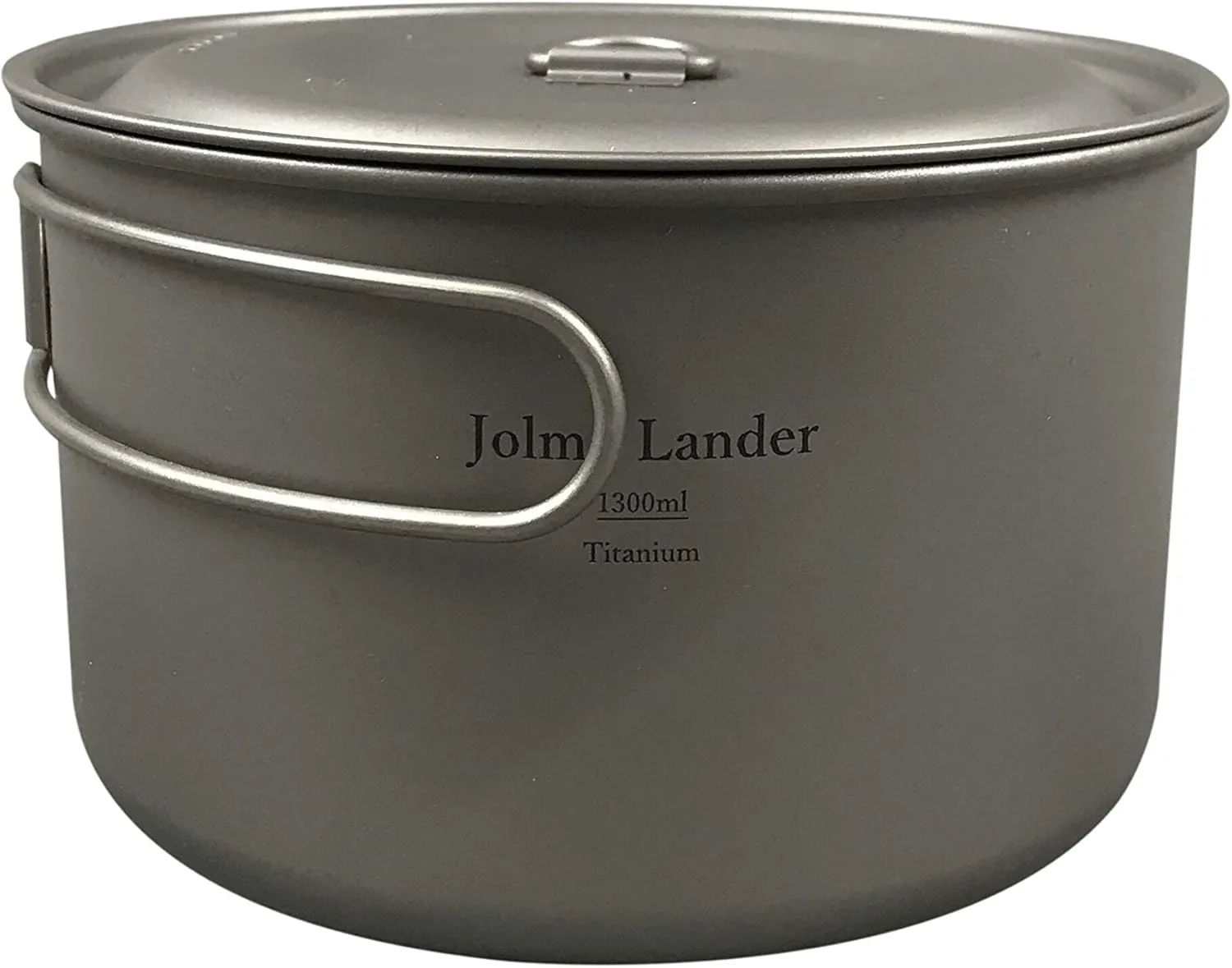 Light Titanium Pot Camping Titanium Cookware Outdoor Ultralight Pot 1.3L
