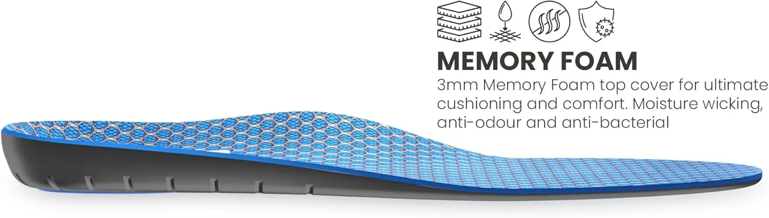 LightFeet Cushion Comfort Insoles: Super Soft and Comfortable Insoles | Designed by Australian Podiatrist with Gel and Memory Foam | Reduces Impact & Joint Stress | Provides All-Day Comfort - XL