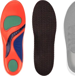 Linkidea 2 Pairs Arch Support Shoe Insoles Compatible with Allbirds Tree Runner, Wool Runner, AB00FU, Replacement Shoe Inserts, Shock Absorption Cushion (US Men 5.5-6.5/Women 7-8)