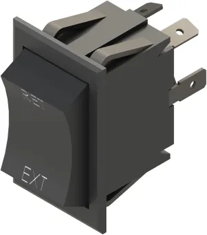 Lippert Replacement Power Tongue Jack Extend / Retract Switch Assembly, Exact-Match Component Fits Electric Trailer Jacking System to Raise or Lower, Rocker-Style Operation - 2020102614