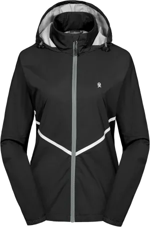 Little Donkey Andy Women's Waterproof Cyling Jackets Rain Running Coats Lightweight Windproof Packable