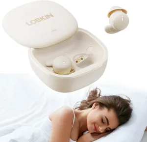 LOBKIN Sleep Headphones,Wireless Bluetooth 5.4 Noise Blocking Sleeping Headphones,Sleep Earbuds for Side Sleepers in-Ear Soft Mini Invisible Buds for Sleeping Working