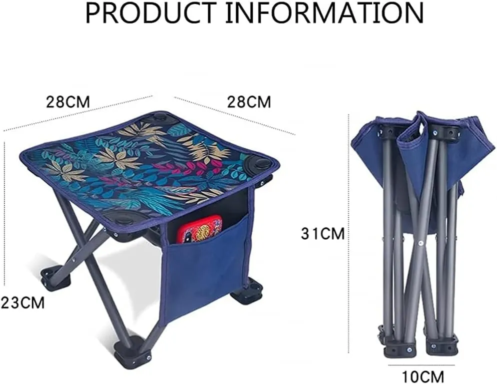Lounge Deck Chair Ultralight Portable Mini Outdoor Chair Foldable Camping Stool Lightweight Fishing Chair for Hiking Picnic Gardening Beach Backpack with Carrying Bag-1