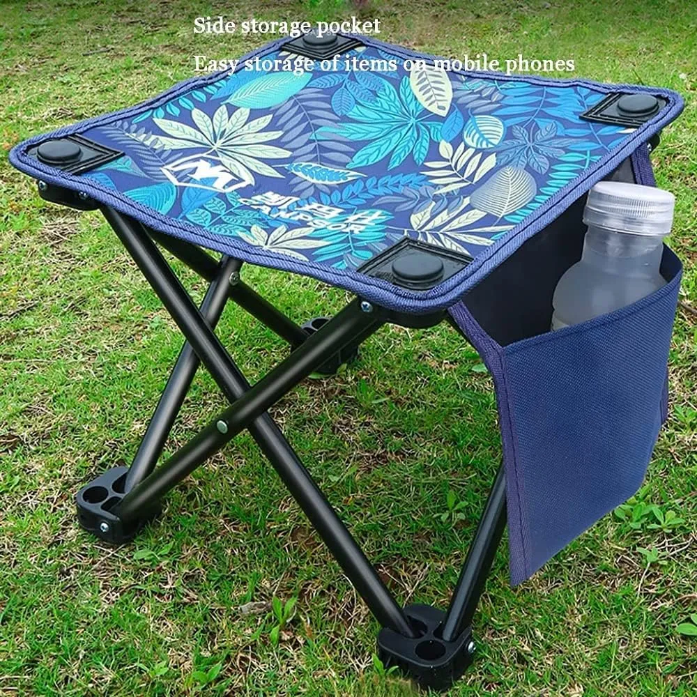 Lounge Deck Chair Ultralight Portable Mini Outdoor Chair Foldable Camping Stool Lightweight Fishing Chair for Hiking Picnic Gardening Beach Backpack with Carrying Bag-1