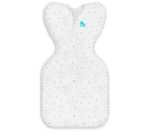 Love to Dream Swaddle Up, Arms Up Position, Light and Ultra Breathable Cotton, Versatile Wearable Blanket Spring, Summer, Sleep Bag - 0.2TOG, 5-8.5lbs, You are My White