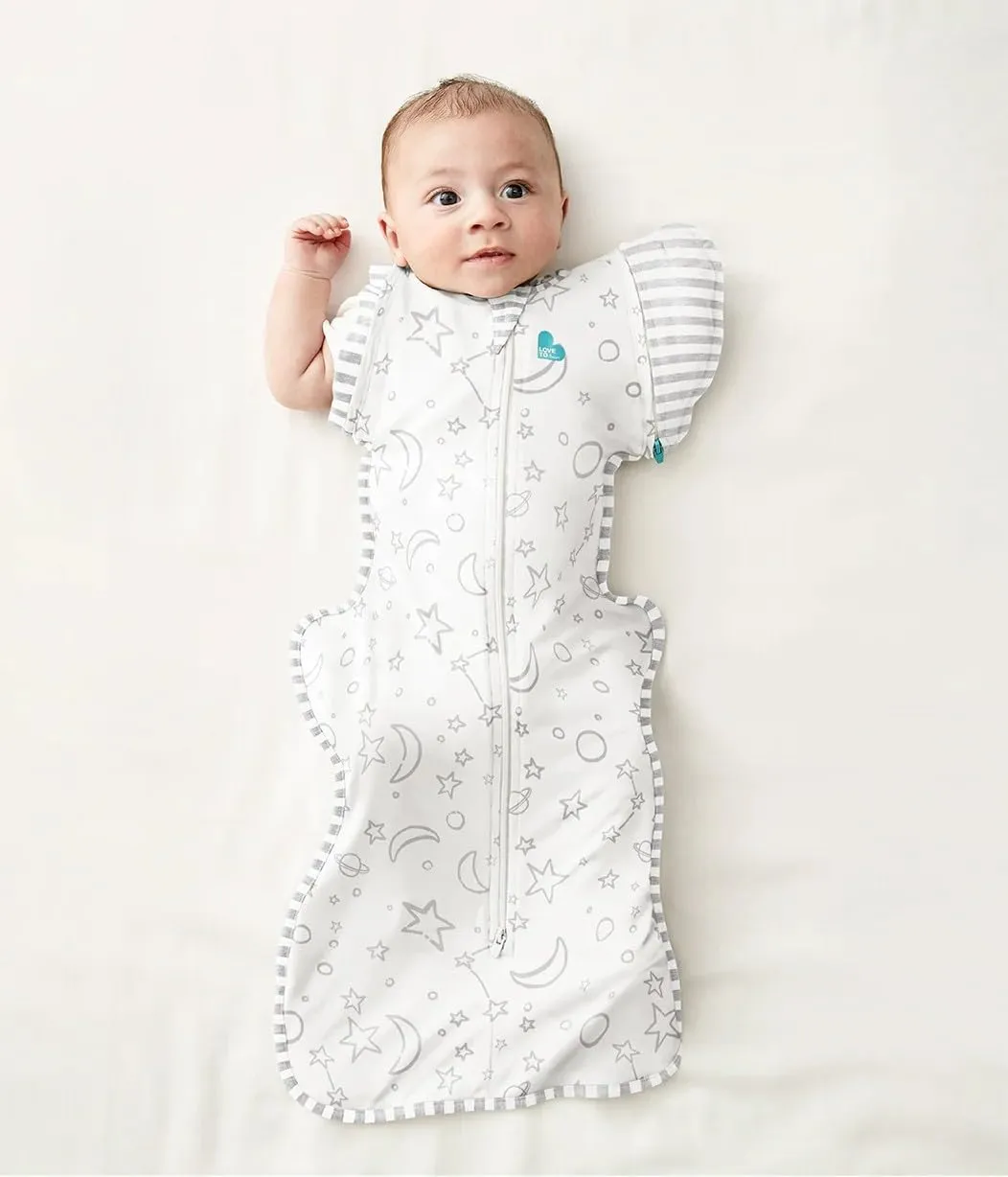 Love to Dream Swaddle UP Transition Bag, Luxuriously Silky Soft Viscose from Bamboo, Baby Sleep Sack, Patented Zip-Off Wings, Snug Fit Helps Calm Startle Reflex, 1.0TOG, Large 19-24 lbs, Cream