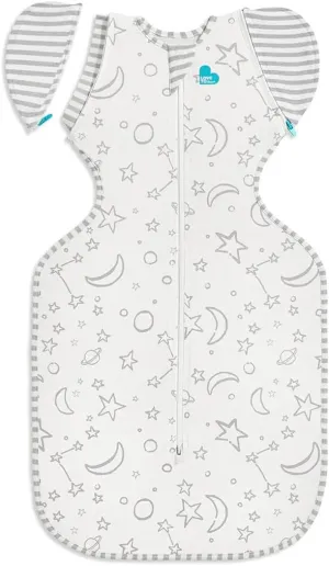 Love to Dream Swaddle UP Transition Bag, Luxuriously Silky Soft Viscose from Bamboo, Baby Sleep Sack, Patented Zip-Off Wings, Snug Fit Helps Calm Startle Reflex, 1.0TOG, Large 19-24 lbs, Cream