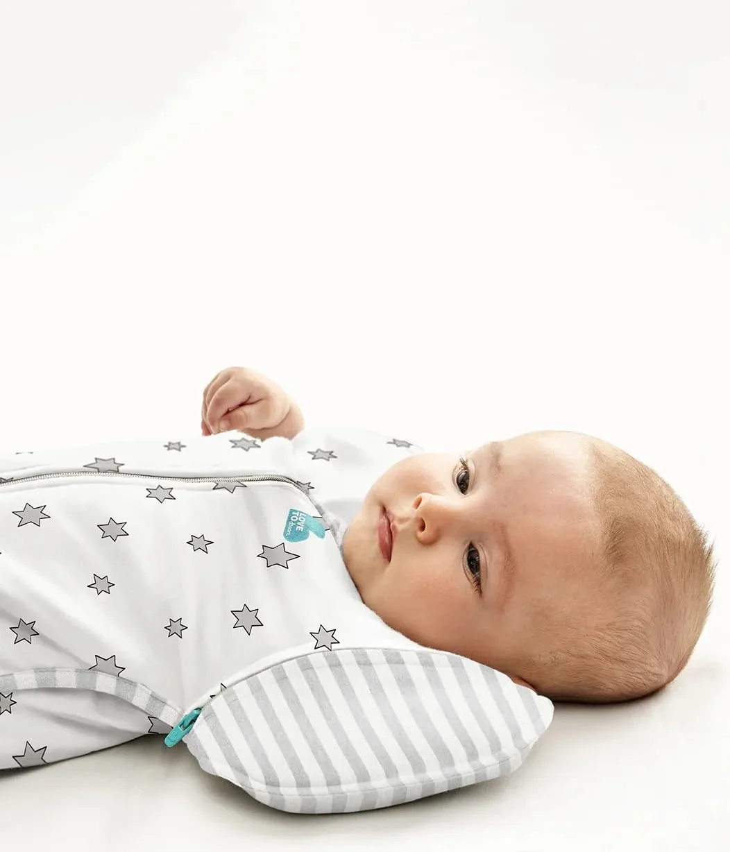 Love to Dream Swaddle UP Transition Bag, Silky-Lux, Super Soft Luxurious 100% Viscose from Bamboo, Lite 0.2TOG Cream Superstar, Large,19-24lbs