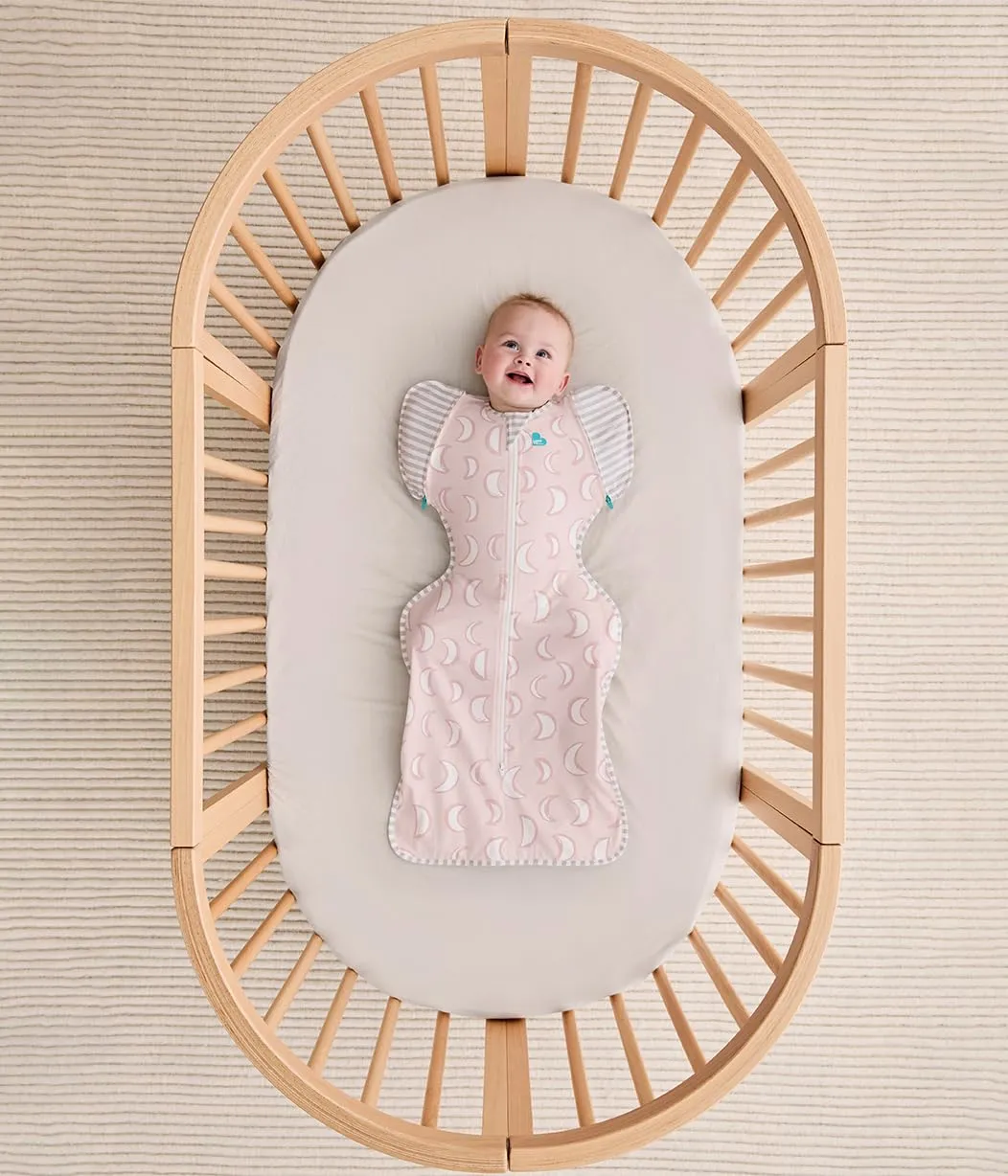 Love to Dream Swaddle Up Transition Swaddle, Patented Zip-Off Wings, Gently Help Baby Transition from Being Swaddled to Arms Free When Showing Signs of Rolling, 1.0 TOG, 13-19 lbs, Dusty Pink Eclipse