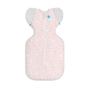 Love to Dream Swaddle Up Transition Swaddle, Patented Zip-Off Wings, Gently Help Baby Transition from Being Swaddled to Arms Free When Showing Signs of Rolling, 1.0 TOG, 19-24 lbs, Dusty Pink Eclipse
