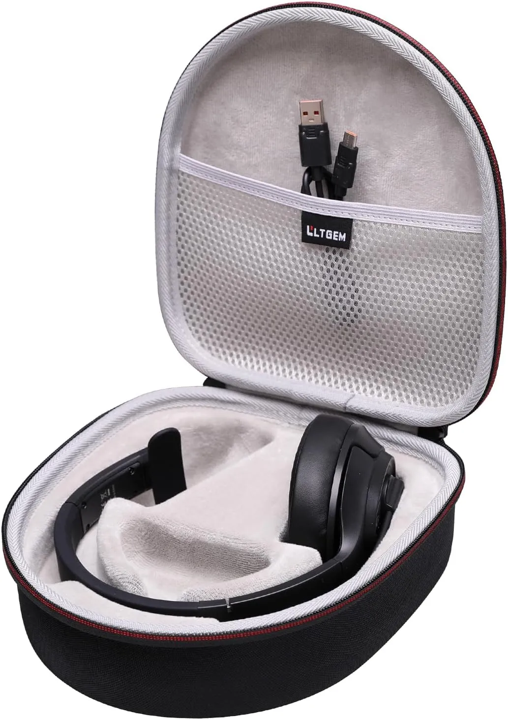 LTGEM Hard Case for BlueParrott B450-XT/B350-XT/S650-XT/B550-XT & JLab Go Work Gen 2 Noise Cancelling Bluetooth Headset - Travel Protective Carrying Storage Bag