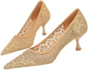 LUXINYU Women Pointed Toe Heels Fashion Sexy Party Dress Shoes Stiletto Comfort Kitten Heel Work Shoes Office Ladies Pumps