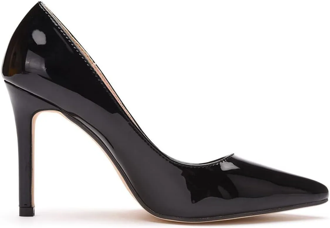 LUXINYU,Women Pointed Toe Heels Fashion Elegant Shallow Solid Ladies Pumps Sexy Stiletto Leather Heeled Dress Shoes Comfort Work Shoes