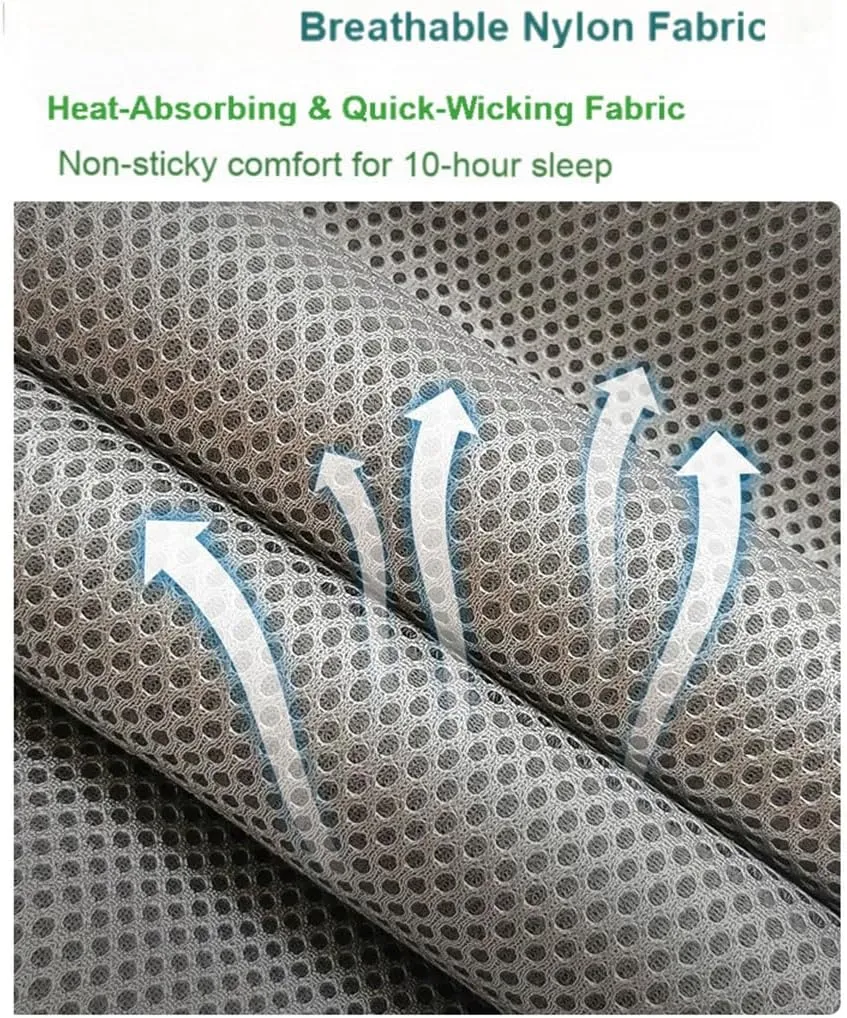 Luxury Air Mattress with Washable Nylon Cover & Pillow - Expandable Zip-Connect Design, Tear-Resistant Inflatable Bed, 550lbs Capacity for Car Camping, Home, Office, Travel, Office (71"×30")