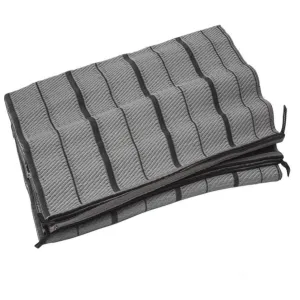 Luxury Awning Carpet 2.5 x 3.5m Moroccan Style Padded Ground Sheet H/D Grey PLS