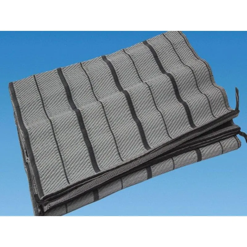 Luxury Awning Carpet 2.5 x 3.5m Moroccan Style Padded Ground Sheet H/D Grey PLS