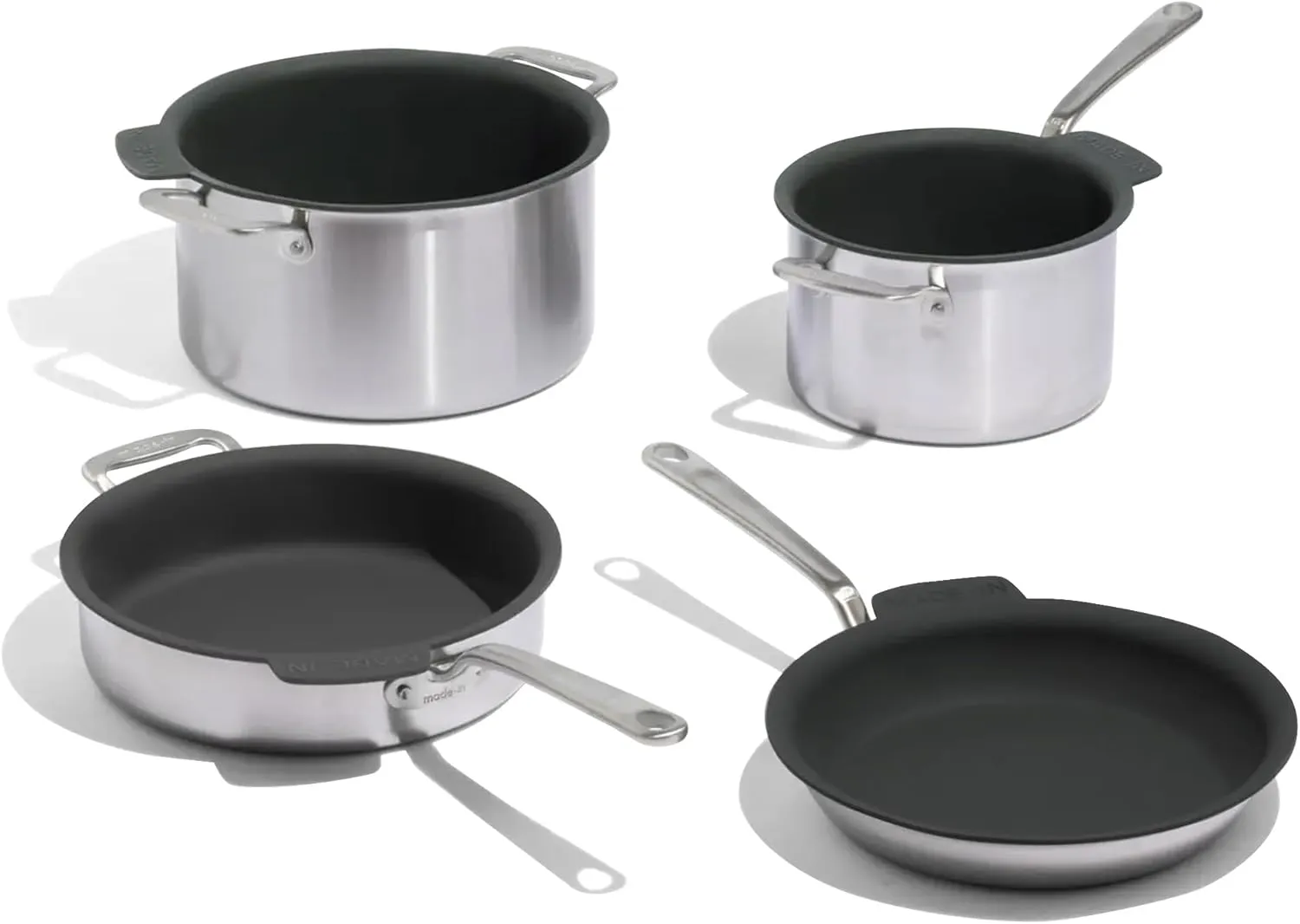 Made In Cookware - 7-Piece Pan Protector Set - Molded Silicone - Stackable Scratch Prevention - Dishwasher Safe