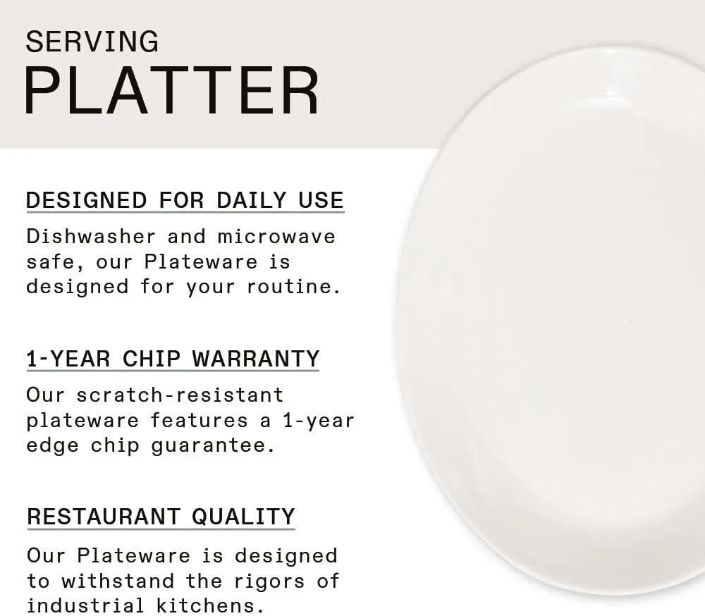 Made In Cookware - Serving Platter - White - Porcelain England