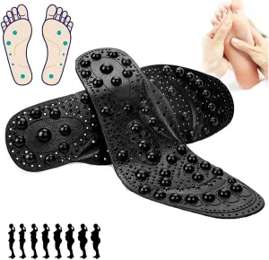 Magnetic Massage Insoles, Magnetic Insole for Women and Men, Acupressure Massage Shoe Insoles, Orthopedic Insoles, Breathable Deodorant, Promotes Circulation, Fatigue Relief,S(35-40),1 PAIR