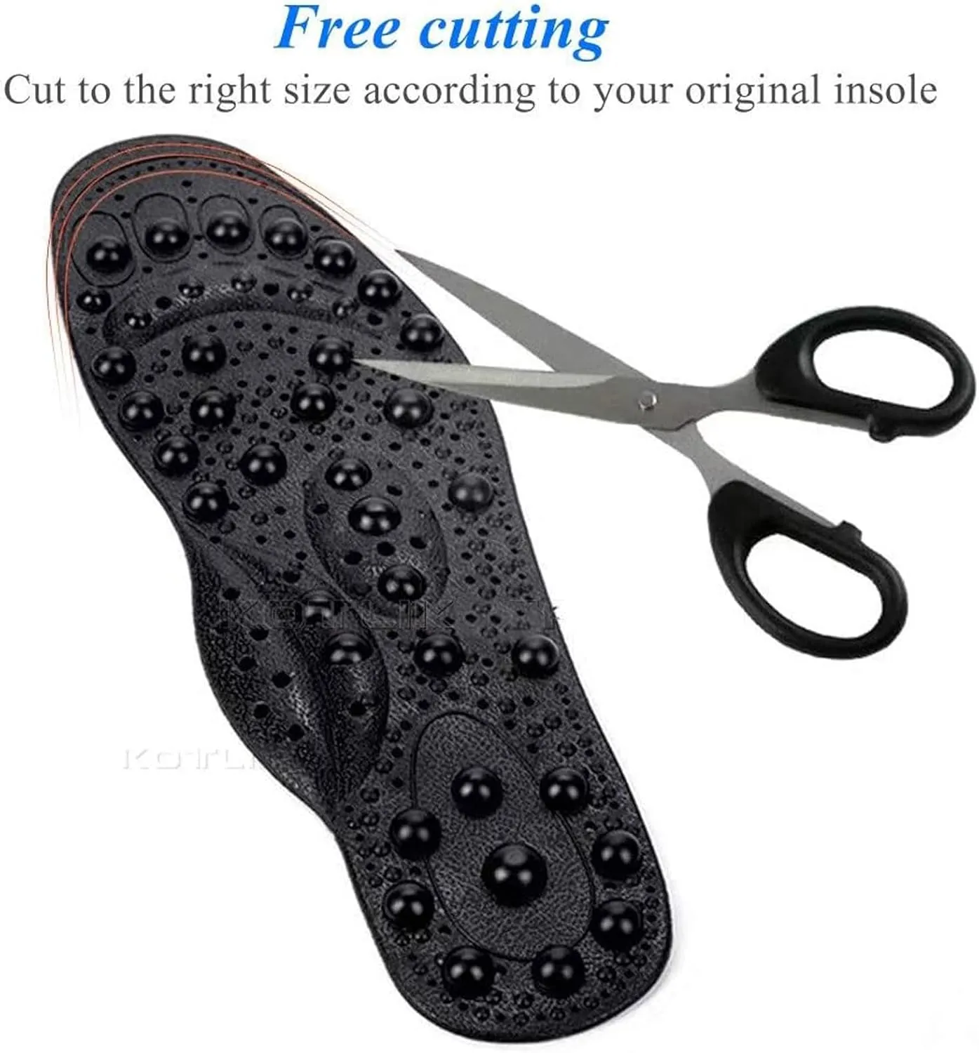 Magnetic Massage Insoles, Magnetic Insole for Women and Men, Acupressure Massage Shoe Insoles, Orthopedic Insoles, Breathable Deodorant, Promotes Circulation, Fatigue Relief,S(35-40),1 PAIR