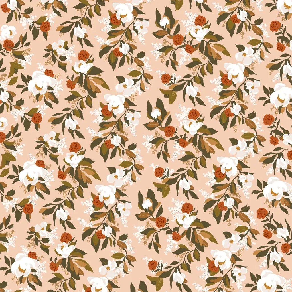 Magnolias Muslin Wrap