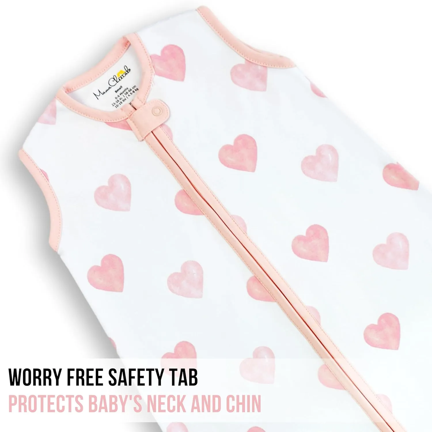 Mama Cheetah Baby Sleep Sack 0.5 TOG, Organic Cotton Baby Wearable Blanket with Two-Way Zipper, Swaddle Transition Baby Sleeping Bag for Newborn Infant Toddler Boy Girl, 0-6 Months