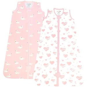 Mama Cheetah Baby Sleep Sack 0.5 TOG, Organic Cotton Baby Wearable Blanket with Two-Way Zipper, Swaddle Transition Baby Sleeping Bag for Newborn Infant Toddler Boy Girl, 6-12 Months