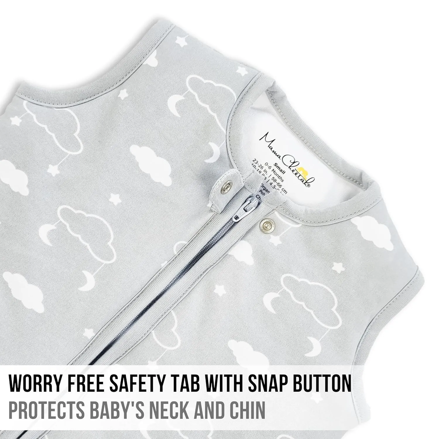 Mama Cheetah Baby Sleep Sack 2.5 TOG, Winter Baby Sleeping Bag with 2-Way Zipper, Organic Cotton Swaddle Transition Wearable Blanket for Boy Girl Infant Toddler, 24-48 Months, 1-Pack