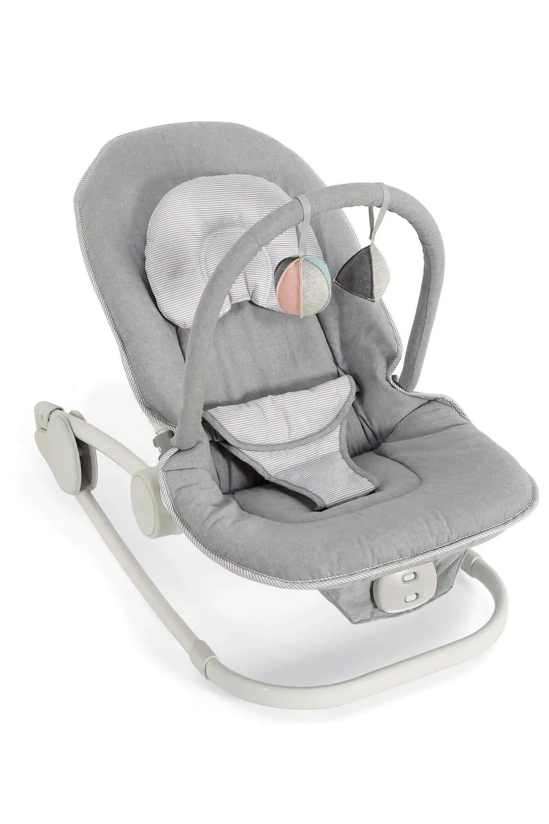 Mamas & Papas Wave Rocker Baby Bouncer Chair - Grey Melange