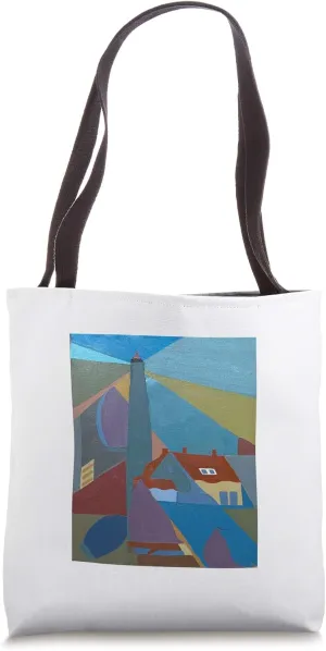 Marblehead Light Seashore Lighthouse Art Tote Bag