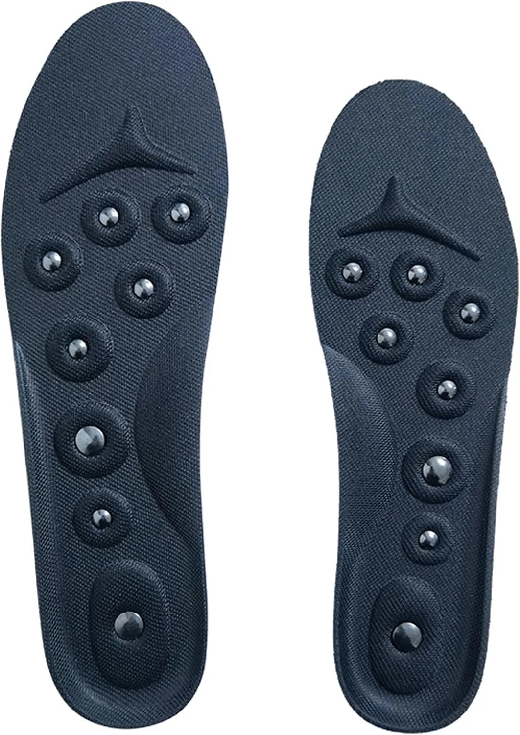 Massage Magnetic Acupressure Insoles, Acupressure Magnetic Massage Shoe Insoles, Foot Therapy Reflexology Orthotic Insoles for Flat Feet, Plantar Fasciitis,L,2 Pairs