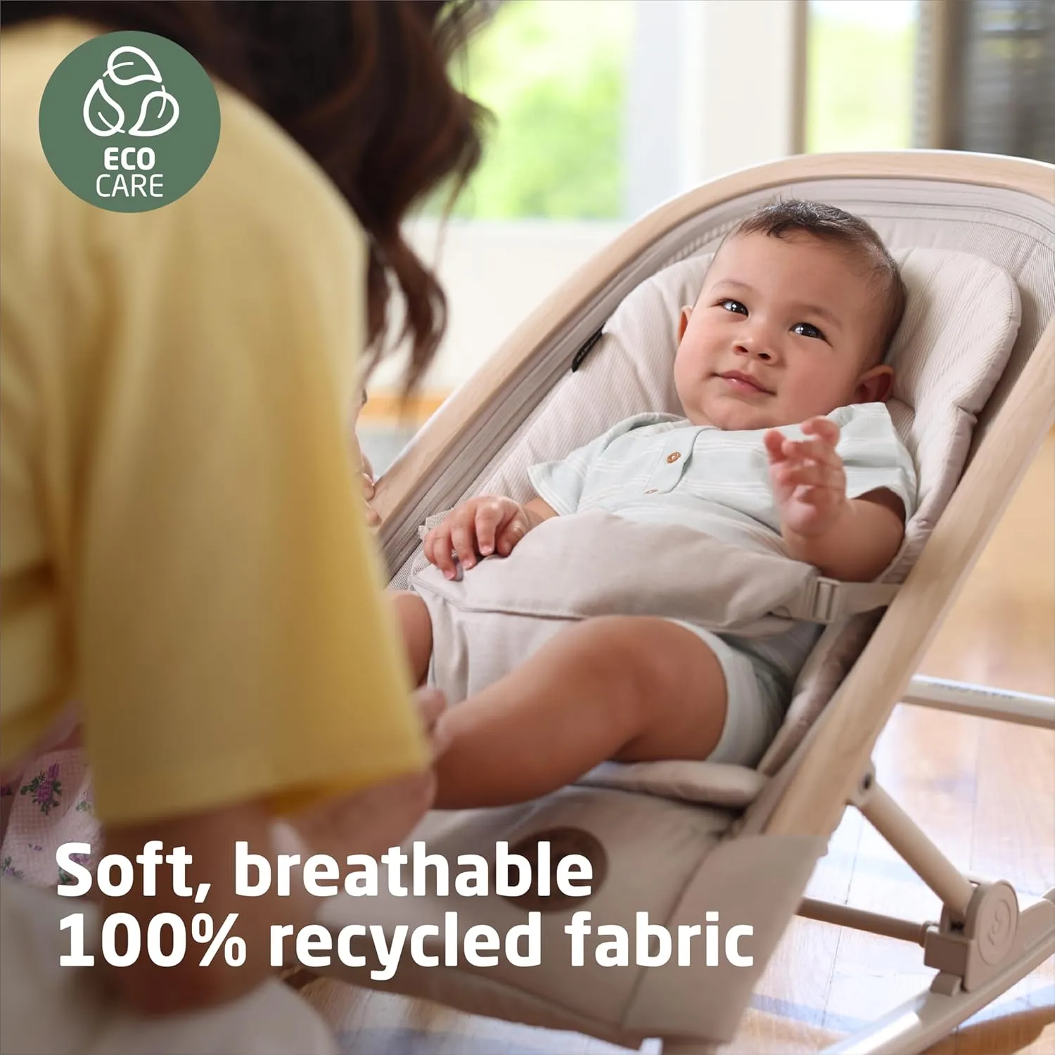 Maxi-Cosi Kori 2-in-1 Baby Bouncer Seat for Infants, Baby Rocker Chair, Portable Baby Bouncer, Classic Graphite