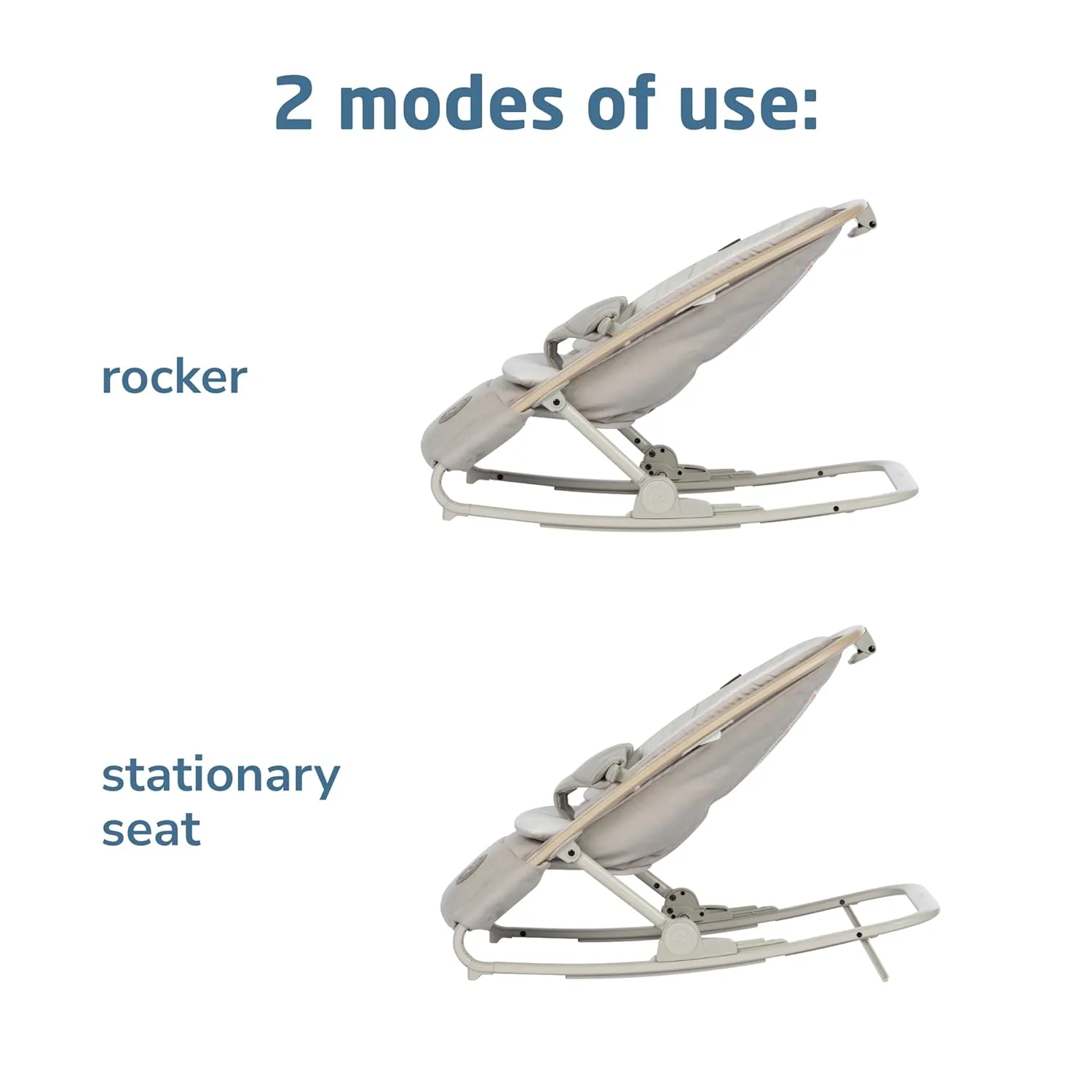 Maxi-Cosi Kori 2-in-1 Baby Bouncer Seat for Infants, Baby Rocker Chair, Portable Baby Bouncer, Classic Oat