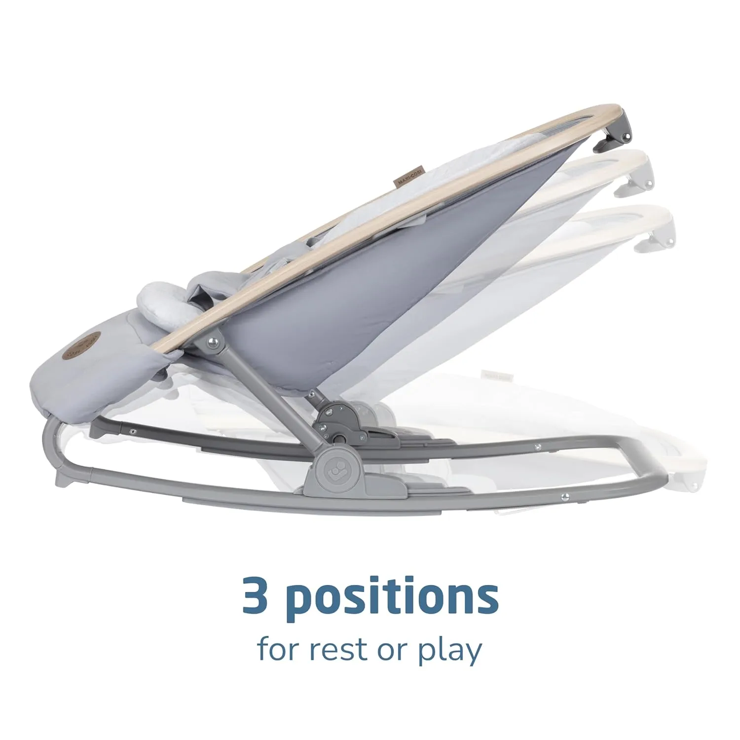 Maxi-Cosi Kori 2-in-1 Baby Bouncer Seat for Infants, Baby Rocker Chair, Portable Baby Bouncer, Classic Slate