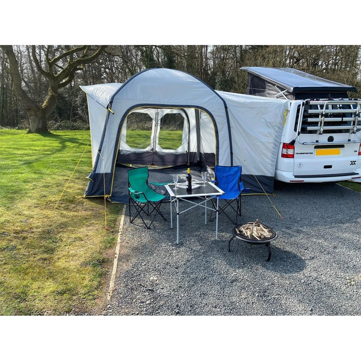 Maypole Crossed Air Driveaway Airbeam Awning Campervans  3M x 3M  T5 T4