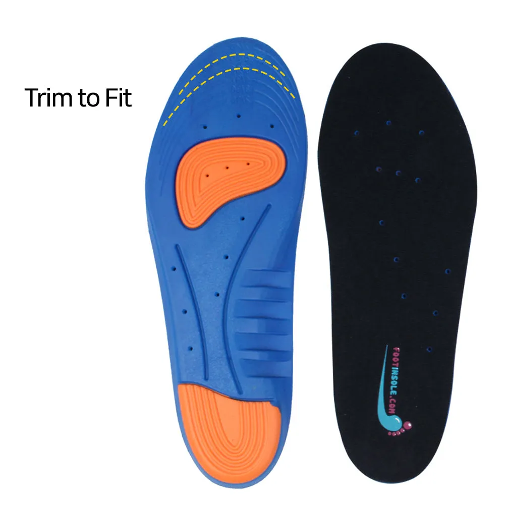 Memory Foam Shoe Inserts - Breathable Sport Shoe Insoles - Full Length Shoe Insert