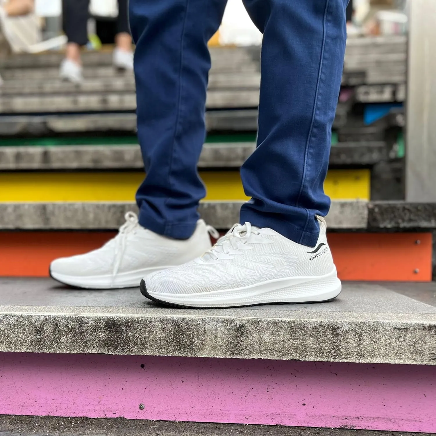 Mens Arch Support Shoes with Soft Cushioned Insoles for Walking and Running - Comfortable and Stylish