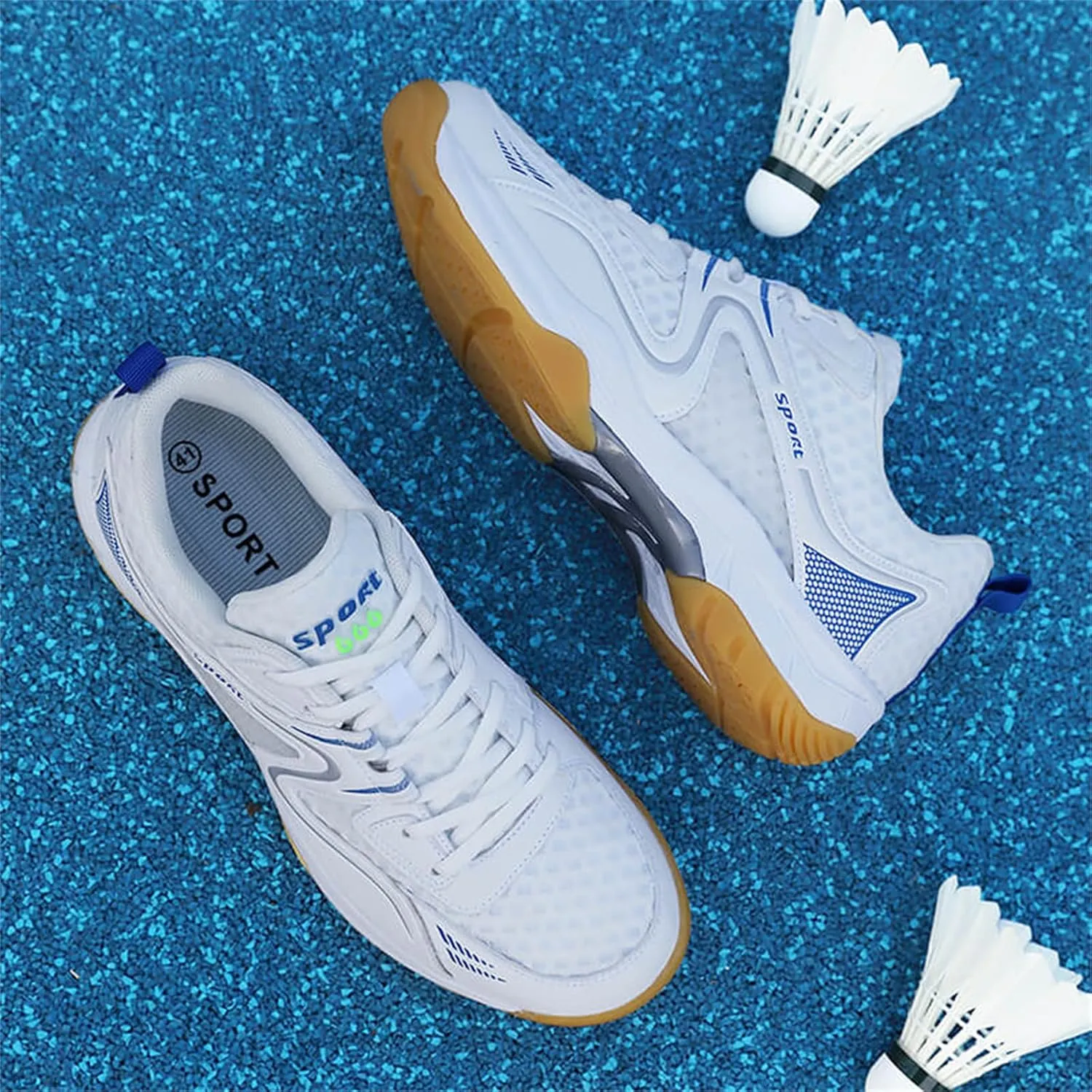 Men's Badminton Shoes Non-Slip Cushioning Breathable Court Shoes