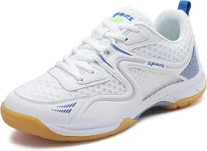 Men's Badminton Shoes Non-Slip Cushioning Breathable Court Shoes