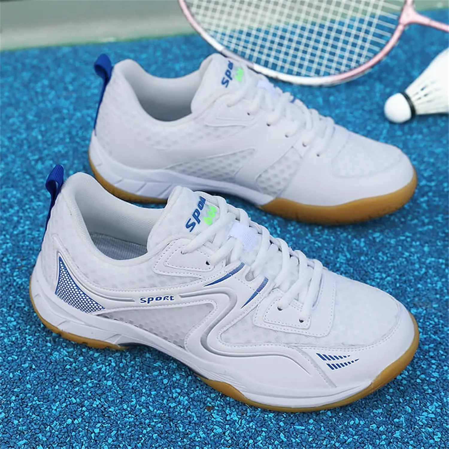 Men's Badminton Shoes Non-Slip Cushioning Breathable Court Shoes