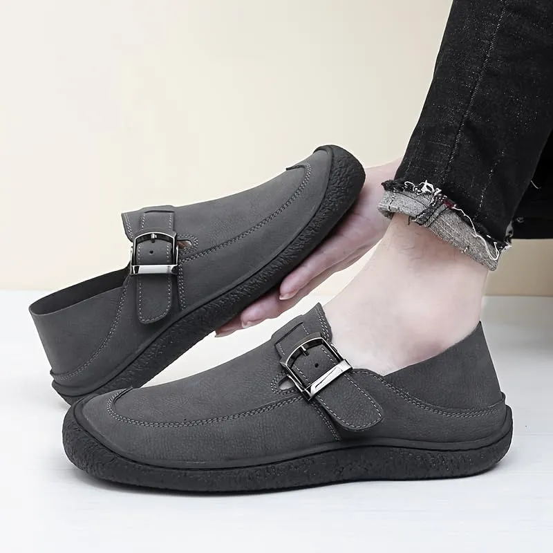Men's Large-Sized Casual Business Shoes with Anti-Slip Rubber Soles and Breathable Linings - Suitable for Office, Daily and semi-Formal Occasions, Comfortable and Fashionable