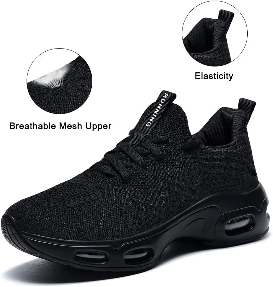 Mens Running Shoes Comfortable Walking Tennis Sneakers Lighweight Athletic Shoes for Sport Gym Jogging US 7-12