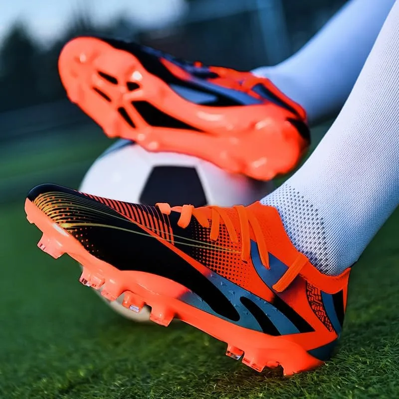 Men's Soccer Cleats Low-Tops Lace-Up Non-Slip Spikes Outdoor Indoor AG/FG/TF Football Baseball Lacrosse Softball Rugby Turf Shoes