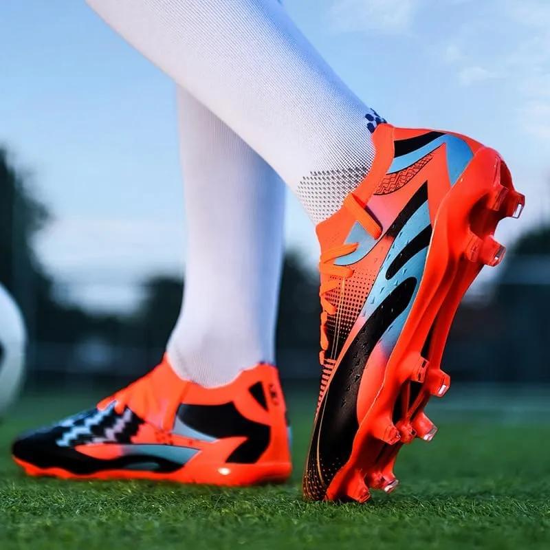 Men's Soccer Cleats Low-Tops Lace-Up Non-Slip Spikes Outdoor Indoor AG/FG/TF Football Baseball Lacrosse Softball Rugby Turf Shoes