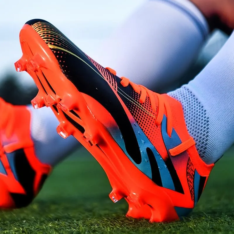 Men's Soccer Cleats Low-Tops Lace-Up Non-Slip Spikes Outdoor Indoor AG/FG/TF Football Baseball Lacrosse Softball Rugby Turf Shoes