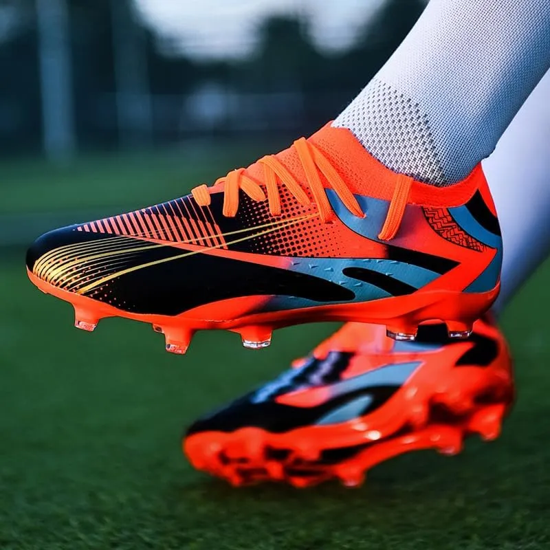 Men's Soccer Cleats Low-Tops Lace-Up Non-Slip Spikes Outdoor Indoor AG/FG/TF Football Baseball Lacrosse Softball Rugby Turf Shoes