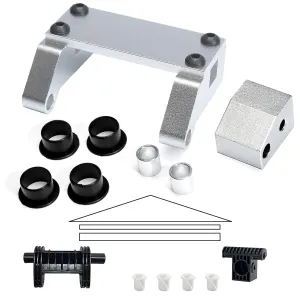 Metal Drive Toggle Switch & Clevis Mount Compatible with La-Z-Boy Power Recliners, Silver, ON-OFF Operation, Quick Connect Terminal, Includes 4 Plastic Bushings